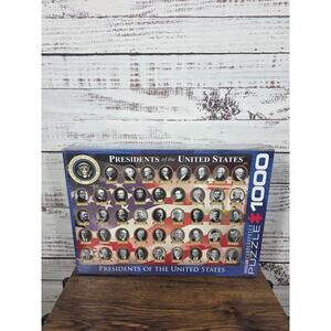 President of the United States 1000 Piece Puzzle Educational History Jigsaw